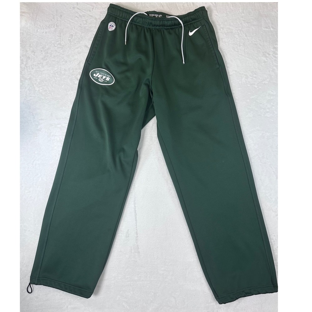 Nike NFL New York Jets Therma-FIT Training Pants Green Mens Large Joggers